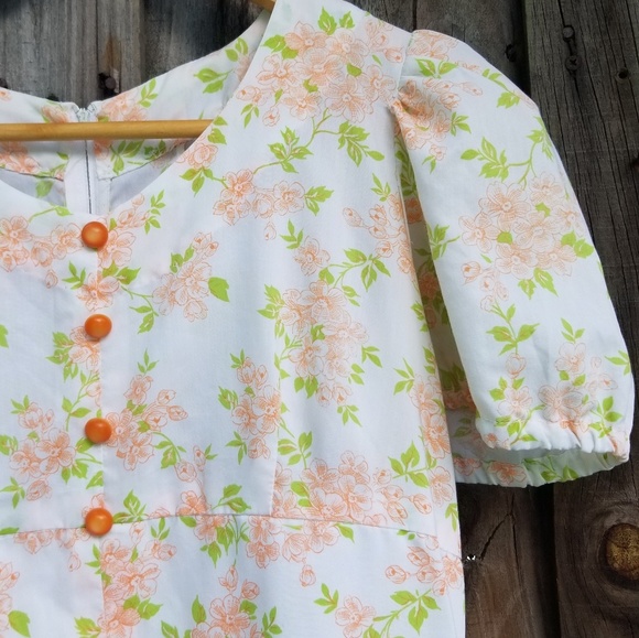 Handmade Vntg A-Line Dress W/ Empire Waist Sz S - Picture 7 of 8